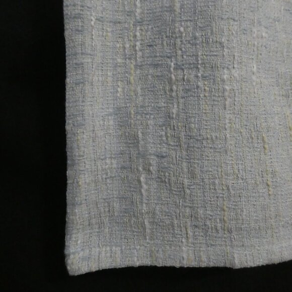 Unbranded | 12.5 inch waist measured | Elegant Light Blue Tweed Midi Skirt - Picture 6 of 14